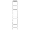 3-Tier Storage Rack over Laundry Machine Silver 27.2"x11"x66.5"