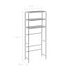 3-Tier Storage Rack over Laundry Machine Silver 27.2"x11"x66.5"