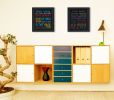 "Family Kids Rules Collection" 2-Piece Vignette By Debbie Strain, Printed Wall Art, Ready To Hang Framed Poster, Black Frame