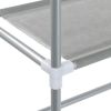 3-Tier Storage Rack over Laundry Machine Silver 27.2"x11"x66.5"