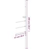Towel Rail 18.5" x 110.2" Aluminum