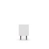 Manhattan Comfort Liberty 70.86" Mid-Century Modern TV Stand with 4 Shelving Spaces and 1 Drawer in White with Solid Wood Legs