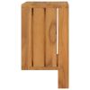 Wall-mounted Towel Rack 13.8"x7.9"x13.8" Solid Teak Wood