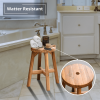 Round Wooden Stool Beefurni Logo