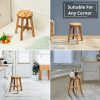 Round Wooden Stool Beefurni Logo