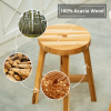 Round Wooden Stool Beefurni Logo