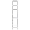 3-Tier Storage Rack over Toilet Silver 20.9"x11"x66.5"