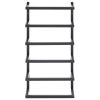Towel Rack Black 9.4"x4.7"x18.9" Steel