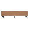 Manhattan Comfort Doyers 70.87 Mid-Century Modern TV Stand in Multi Color Red and Blue