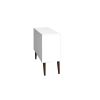 Manhattan Comfort Mid-Century- Modern Bromma 35.43" Sideboard 2.0 with 3 Shelves in White