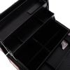 SM-2083 Aluminum Alloy Makeup Train Case Jewelry Box Organizer Pink--YS