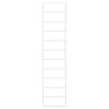 Towel Rack White 9.4"x4.7"x37.8" Steel