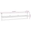 Towel Rack White 37.4"x9.8"x8.7" Iron