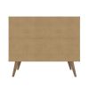Manhattan Comfort Amber Accent Cabinet with Faux Leather Handles in Nature