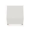 Manhattan Comfort Rockefeller 1.0 Mid-Century- Modern Nightstand with 1-Drawer in Off White and Nature