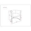 Manhattan Comfort Bali White and Black Faux Leather Dining Chair