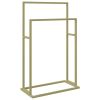 Freestanding Towel Rack Gold 18.9"x9.4"x30.9" Iron