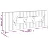 Wall Hanger 16.5"x3.3"x5.5" Solid Wood Walnut