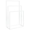 Freestanding Towel Rack White 18.9"x9.4"x31.1" Iron