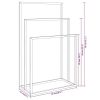 Freestanding Towel Rack White 18.9"x9.4"x31.1" Iron