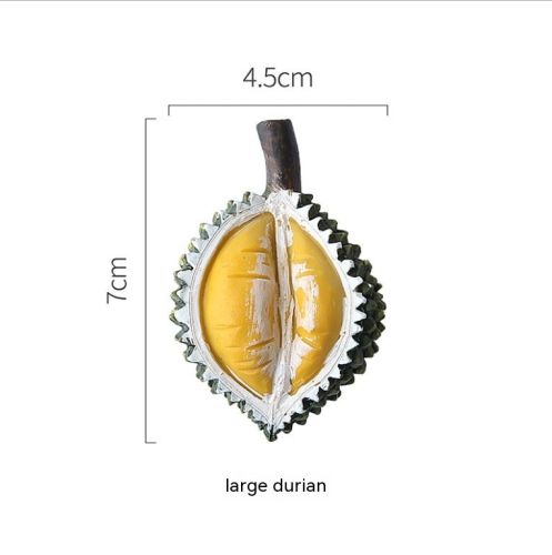 Durian Mangosteen Lemon Pineapple Resin 3D Three-dimensional Decoration Magnetic Paste