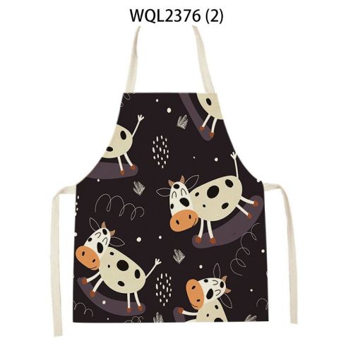 Anti-fouling Cartoon Apron Kitchen Printing Sleeveless Blouse Anti-fouling Cartoon Apron Kitchen Printing Sleeveless Blouse