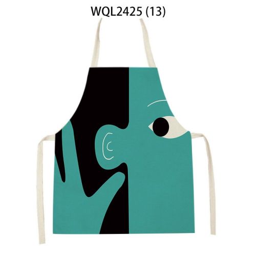 Simple Fabric Apron Kitchen Antifouling Work Clothes Simple Fabric Apron Kitchen Antifouling Work Clothes