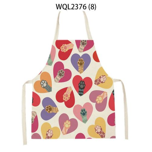 Anti-fouling Cartoon Apron Kitchen Printing Sleeveless Blouse