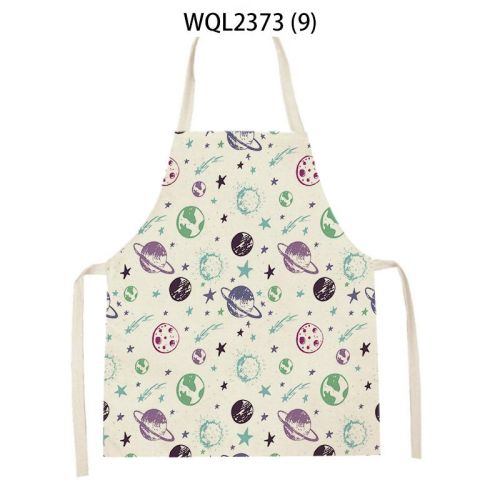 Anti-fouling Cartoon Apron Kitchen Printing Sleeveless Blouse