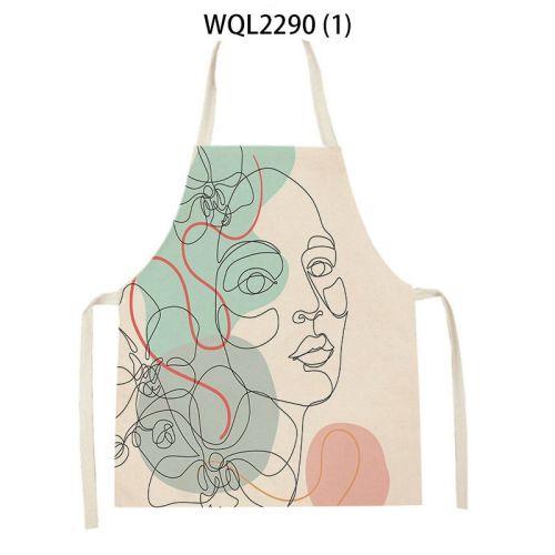 Simple Fabric Apron Kitchen Antifouling Work Clothes Simple Fabric Apron Kitchen Antifouling Work Clothes