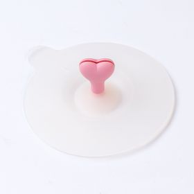 Edible Silicon Cup Lid Leak-proof Accessories Dustproof Universal (Color: pink)