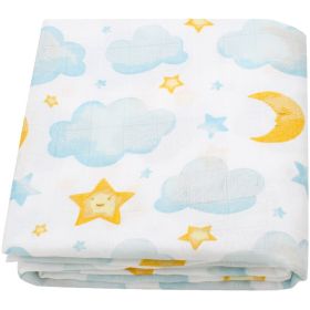 Summer Baby Blanket Bamboo Cotton Gauze Bath Towel (Option: Star Moon-120x120)