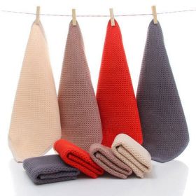 Cotton Bathroom 3-Piece Towel Set (Color: Camel)