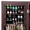 Fashion Simple Jewelry Storage Mirror Cabinet With LED Lights; For Living Room Or Bedroom