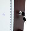Fashion Simple Jewelry Storage Mirror Cabinet With LED Lights; For Living Room Or Bedroom