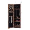 Fashion Simple Jewelry Storage Mirror Cabinet Can Be Hung On The Door Or Wall