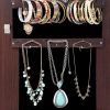 Fashion Simple Jewelry Storage Mirror Cabinet With LED Lights; For Living Room Or Bedroom