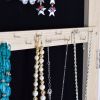 Octagon Rimmed Mirror Fashion Simple Jewelry Storage Cabinet Can Be Hung On The Door Or Wall
