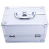 Aluminum Makeup Train Case Jewelry Box Cosmetic Organizer with Mirror 9"x6"x6" RT