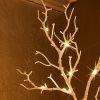 Glowing White Tree with Fairy Lights 4ft 150 LED Lights for Halloween Christmas Home Holiday Decoration