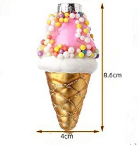 Blown Glass Fruit Dessert Holiday Christmas Tree Decoration Pendant