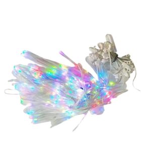 Christmas Decoration Led Rubber-covered Wire Curtain Light (Option: Photo Color-3x3M 400LEDs-AU)