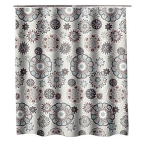 Simple Home Printed Thickening Waterproof Shower Curtain (Option: 100X180cm)